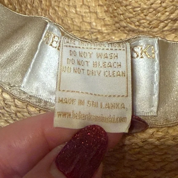 Helen Kaminski Belen rafia and leather cowgirl Hat, one size, like new! - Picture 7 of 12